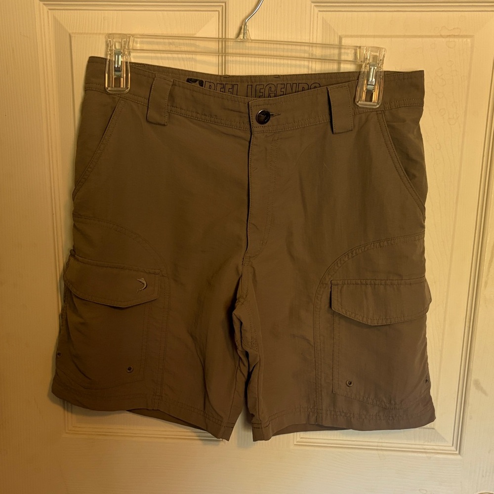 Reel Legends Tan Cargo Shorts for Men